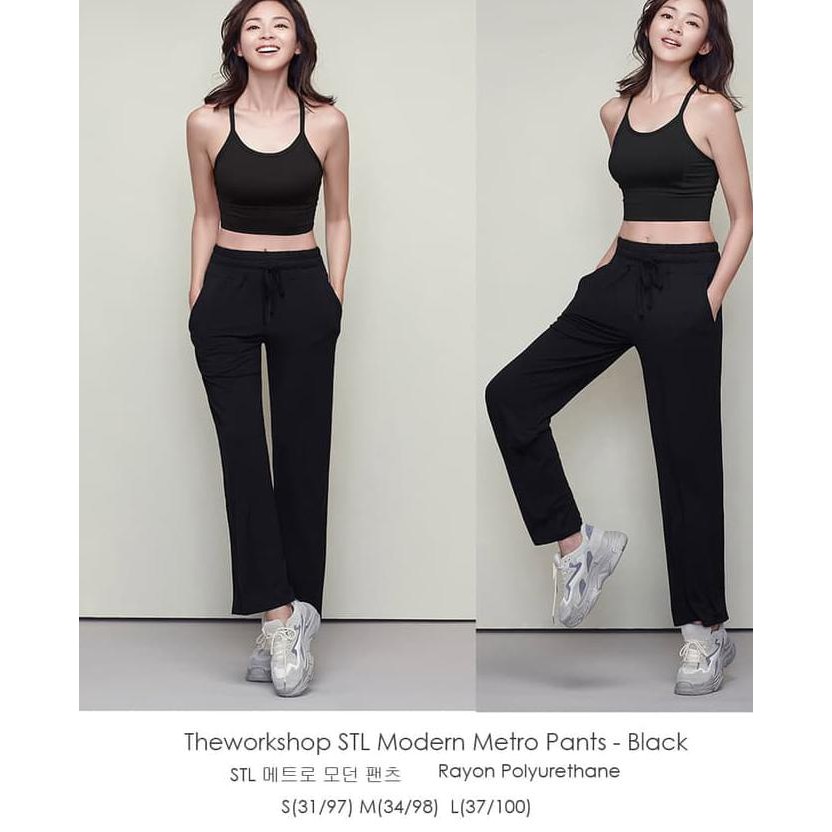 Pengiriman Cepat Theworkshop STL Metro Pants Celana Panjang Branded Murah - Black BARANG BAGUS