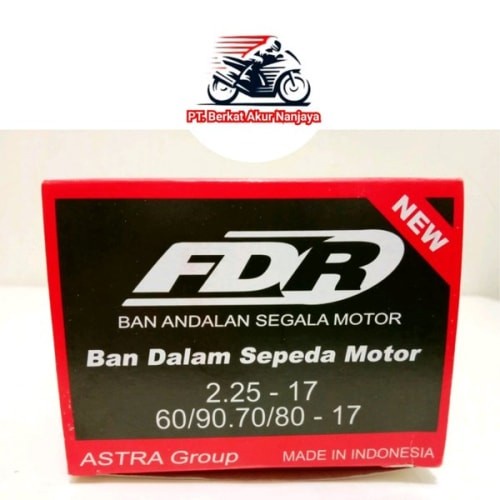BAN DALAM FDR 2.25/2.50 2.75 RING 17 BAN DALAM MOTOR DEPAN BELAKANG MOTOR BEBEK SUPRA REVO BLADE KAR