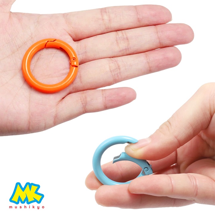 pengait karabiner bulat / Round Carabiner Keychain Bag Buckles Connector