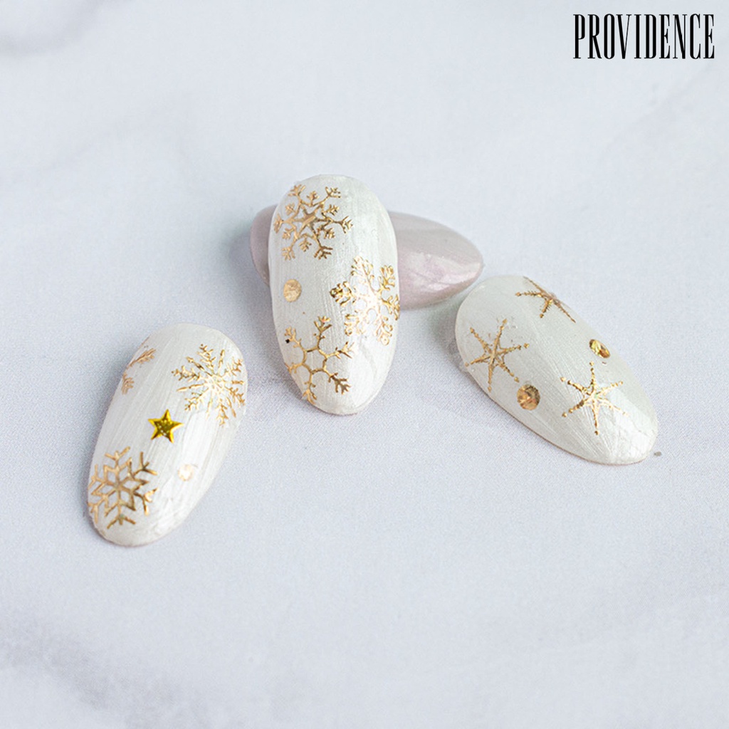 Providence Nail Sticker Christmas Patterns Non-Fading Ultra Thin Christmas Snowflakes Nail Foil Stickers for Female