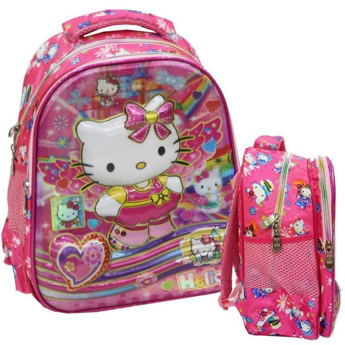 New Tas Anak Ransel TK Import Ultraman 5D Timbul Dua Kantung