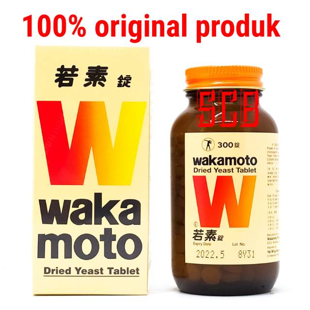 Wakamoto Dried Yeast 300 Tablet - Obat Sakit Maag - Nyeri Lambung