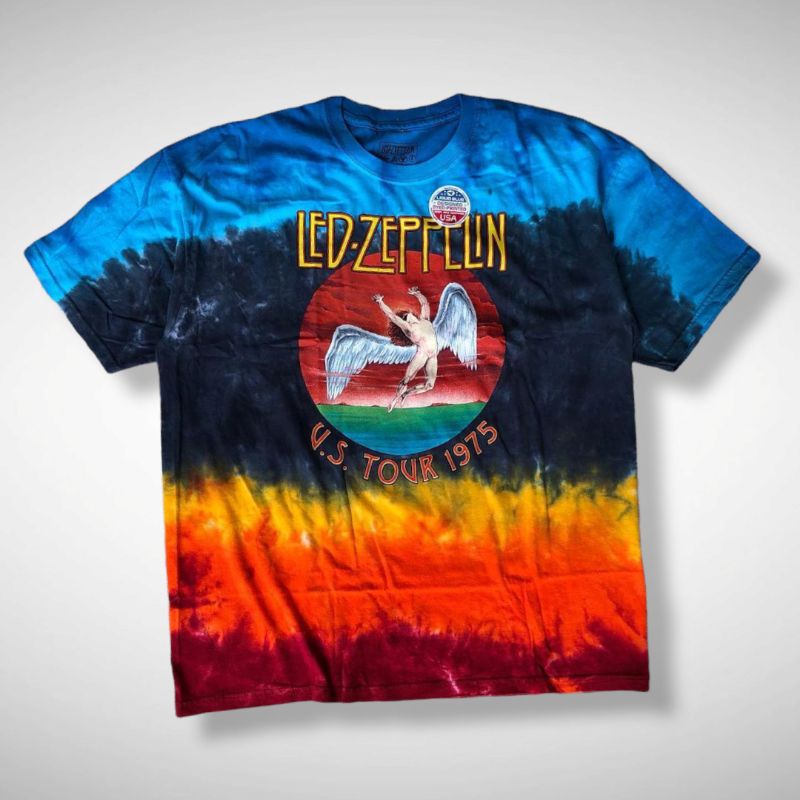 KAOS BAND OFFICIAL LED ZEPPELIN - ICARUS 1975 TIE DYE T-SHIRT