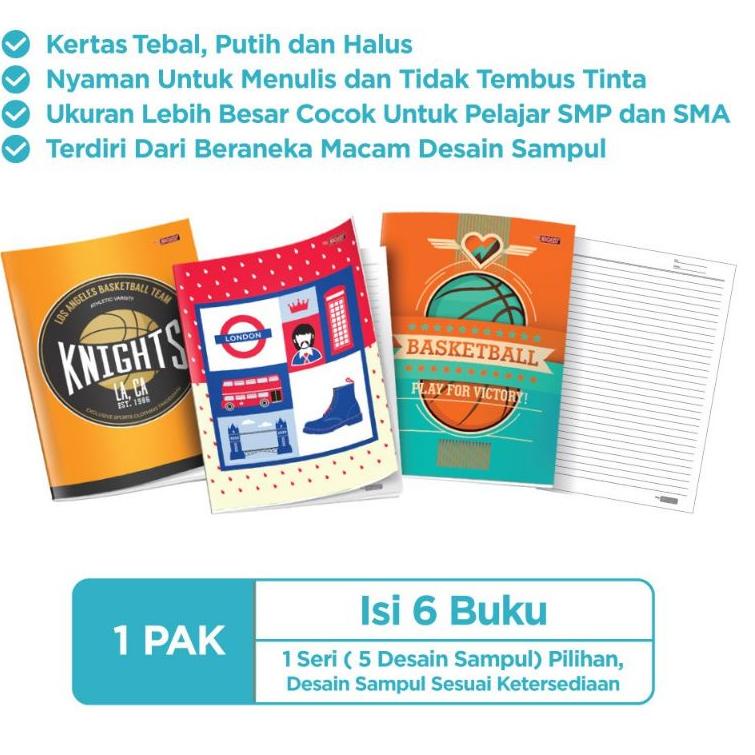 

(W1D9) Buku Tulis Big BOSS isi 42 lembar 6pcs //Just@today