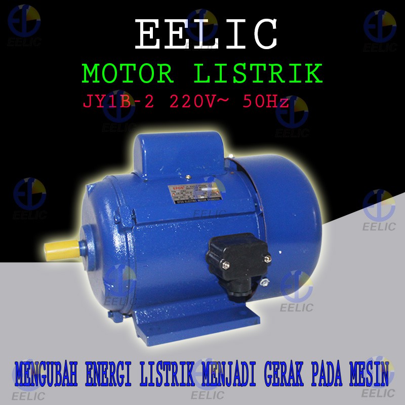 EELIC MIL-JY1B2 Motor 0,37 KW 1/2 HP 2P Induksi Listrik Pengubah Energi Listrik