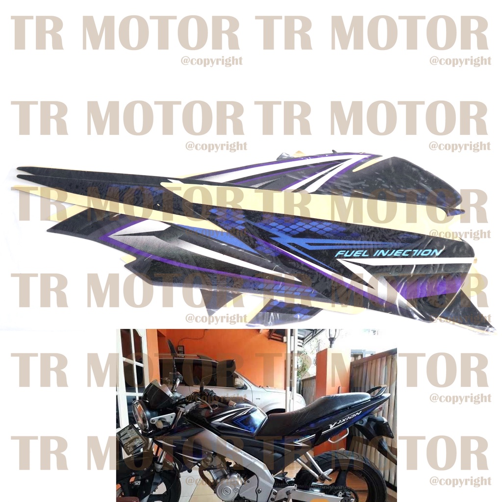 Stiker Motor Vixion 2008 Sticker Striping Lis Full Set Motor