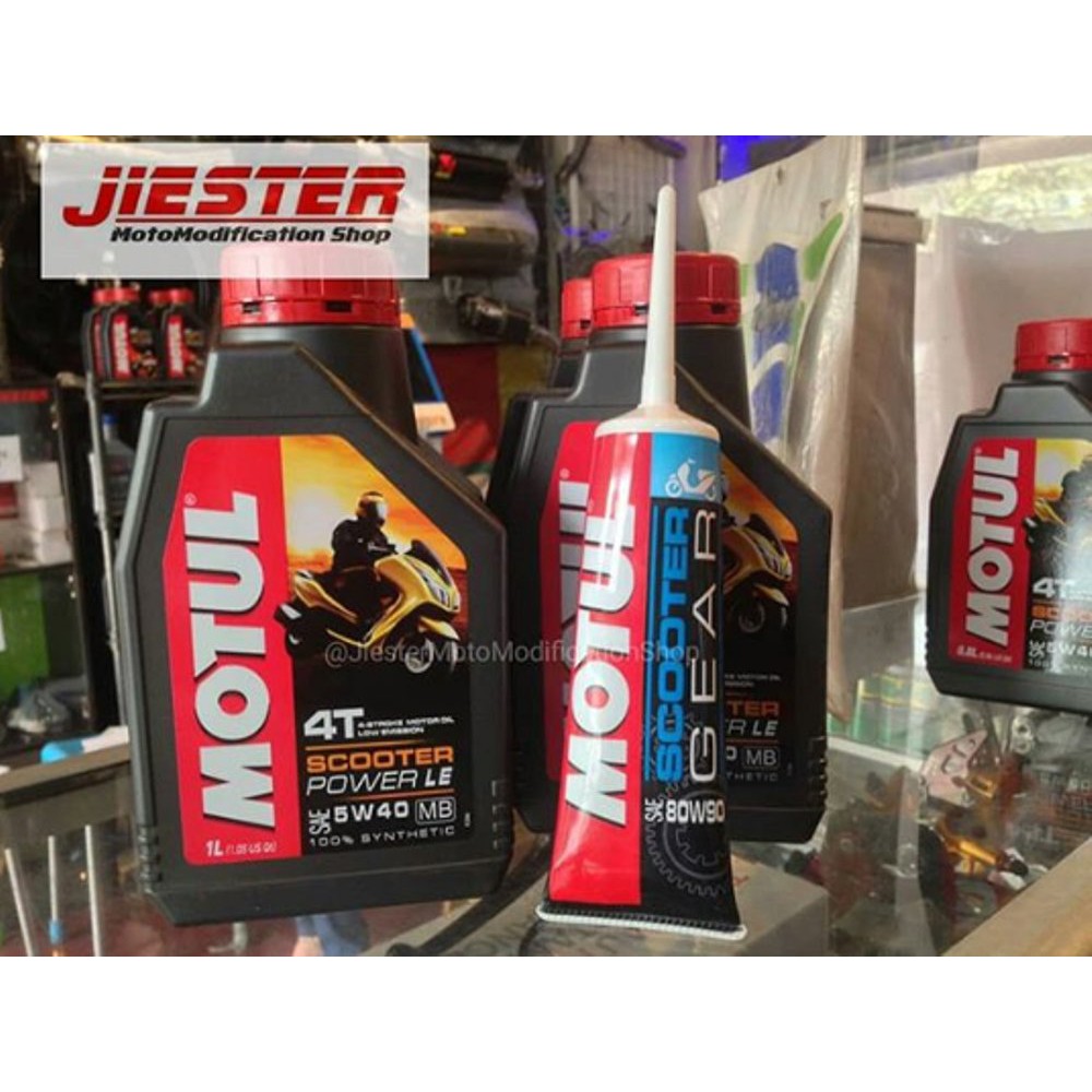 Oli Motul Scooter Power LE 1liter Plus Scooter Gear Oli Gardan Motul terbatas