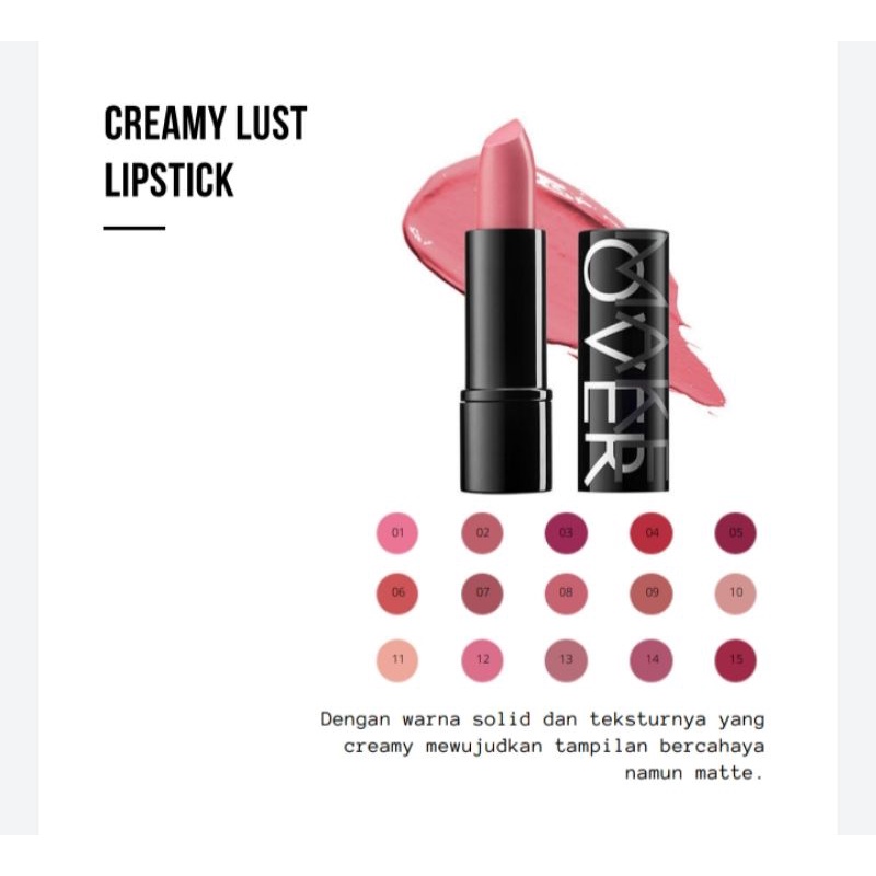Make Over Creamy Lust Lipstik