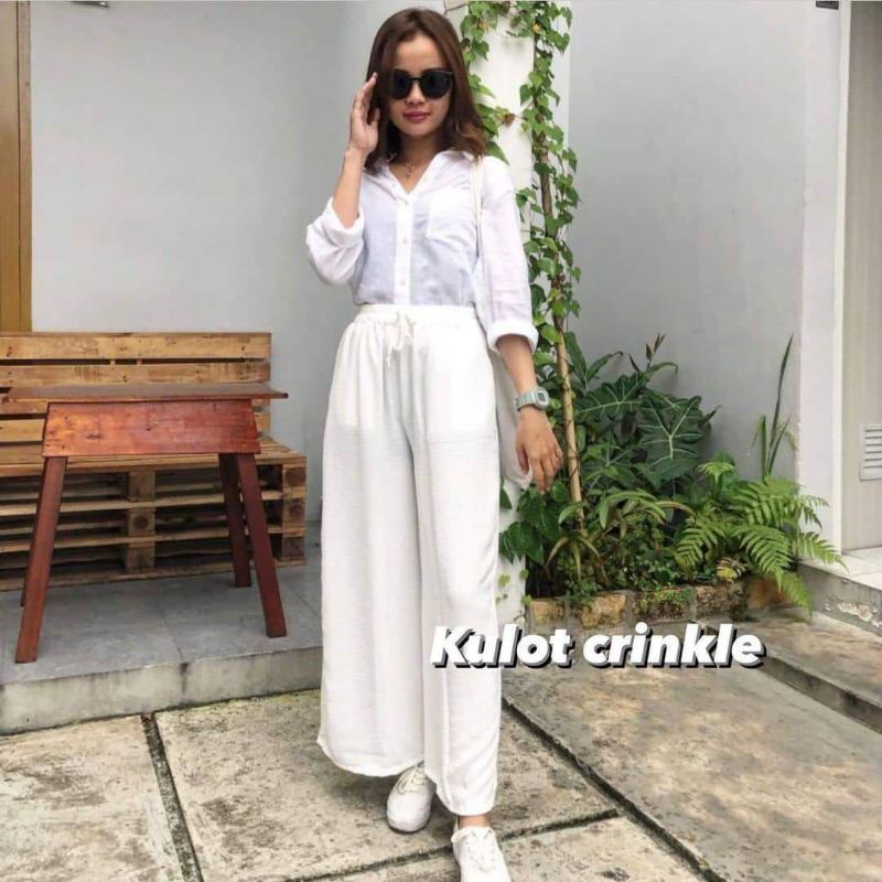 CELANA KULOT CRINKLE WANITA / CELANA KULOT CRINKLE PREMIUM/KULOT CRINKLE