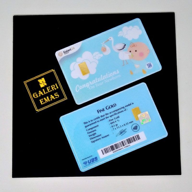 Emas Logam Mulia Pegadaian Gift Series Congratulation(Baby) 0,5 Gram