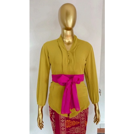 Kebaya jadi kringkel airflow SPECIAL KUNING SANDAT PROMO  Bahan strait adem nyaman dipakai / BEST SE