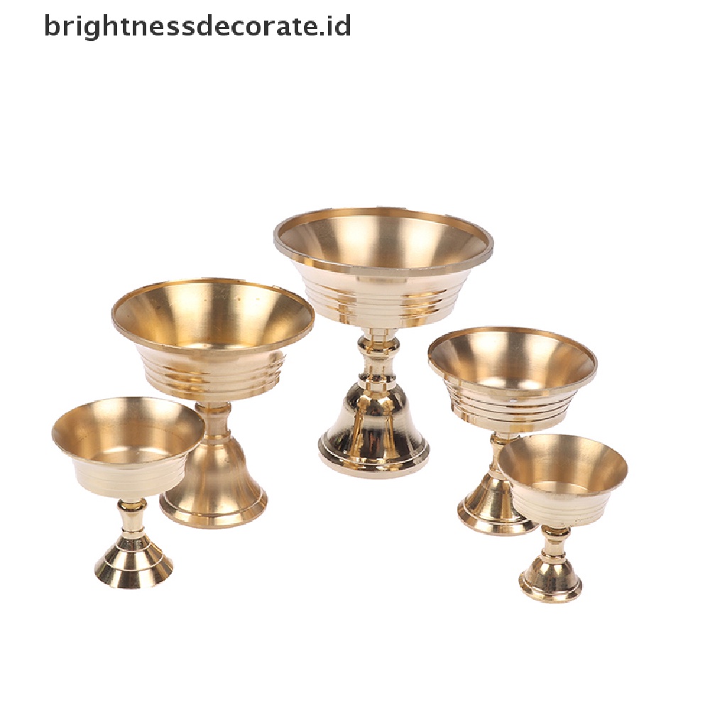 Tempat Lilin Bahan Tembaga Alloy Warna Emas Aneka Ukuran Untuk Dekorasi Rumah