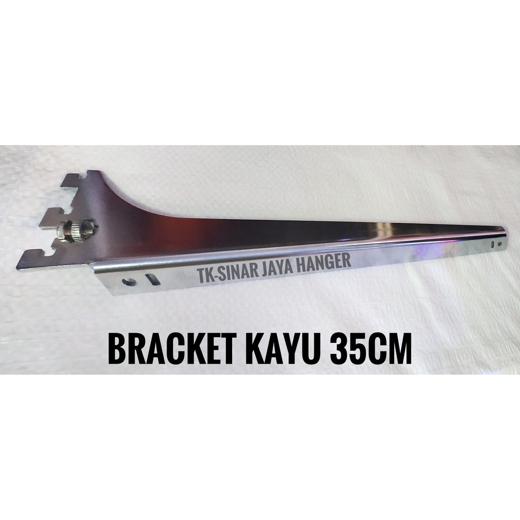 BRACKET KAYU 35CM - AMBALAN - DISPLAY - SIKU - PENYANGGA - RAK BRAKET