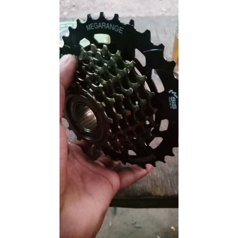 Sprocket MEGARANGE SHIMANO 7 speed Ulir ready