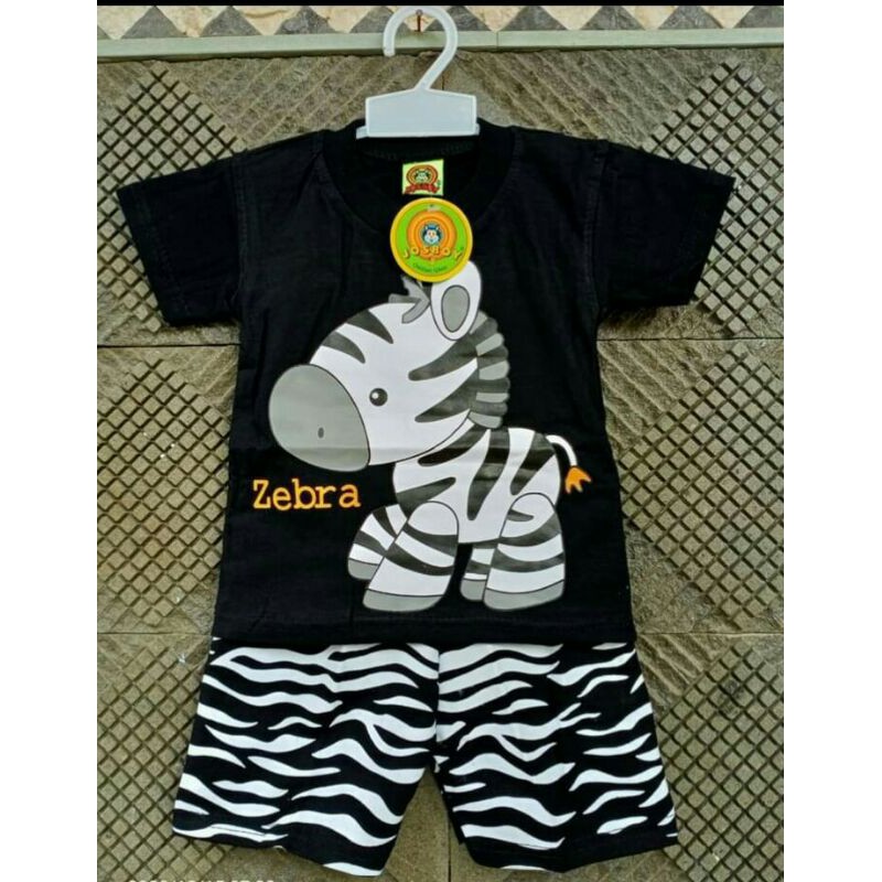 Setelan Baju bayi zebra josboy 0 sampai 1 tahun