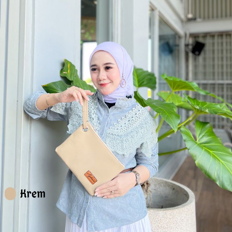 HAWA HANDBAG POUCH WANITA CHOCOLY BY AGHNIA