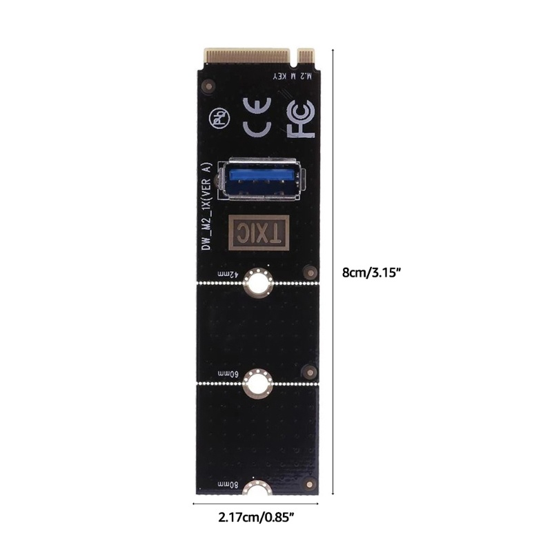 Btsg Untuk M.2 Ke USB3.0 Converter Adapter Kartu Grafis Extender Transfer Slot PCI-E