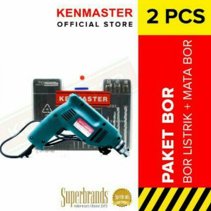 KENMASTER BOR LISTRIK 10 MM + MATA BOR FISHER