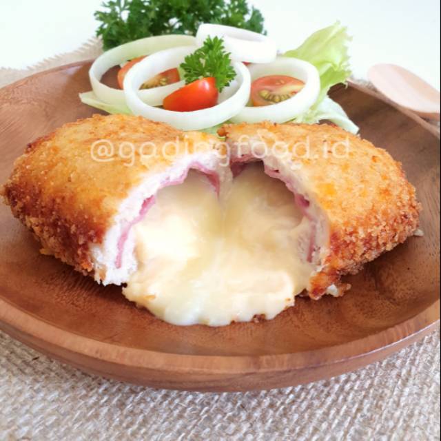 

CHICKEN CORDON BLEU isi 2 JUMBO ((Premium + Melted)) Tersedia harga GROSIR