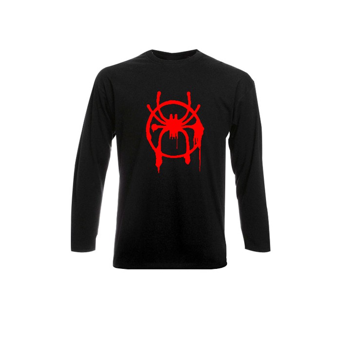 Kaos Lengan Panjang - Spiderman Into The Spider Verse Logo - By Crion