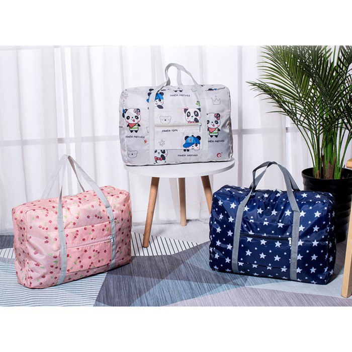 Obral Tas Travel Koper Lipat Folding Foldable Travel Bag LUGGAGE HAND CARRY GROOVE D - Travelible 99
