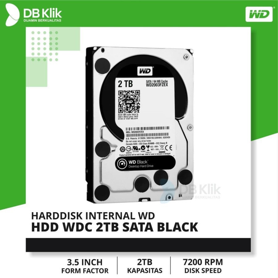 Hard Disk HDD WDC 2TB SATA BLACK |