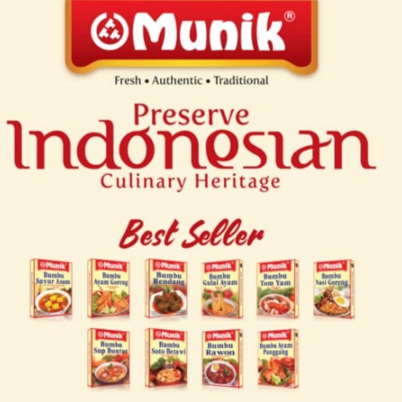 Bumbu Instan Munik All Variant Rasa Rendang Ayam dll