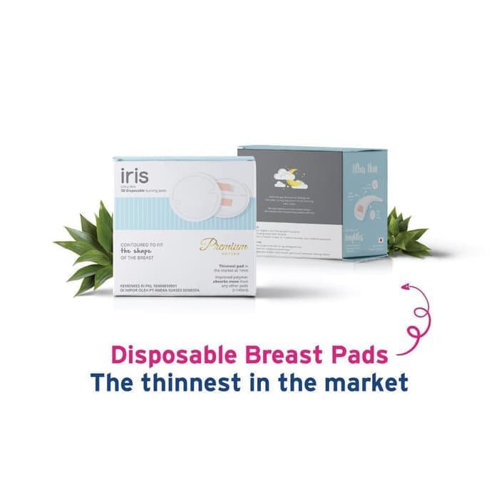 Iris Ultra Thin 3D Disposable Nursing Breast Pads