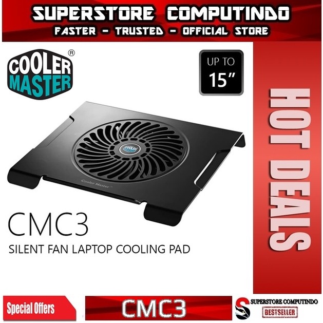 Cooler Master Notepal CMC3 - Silent Fan Cooling Pad - Best Seller