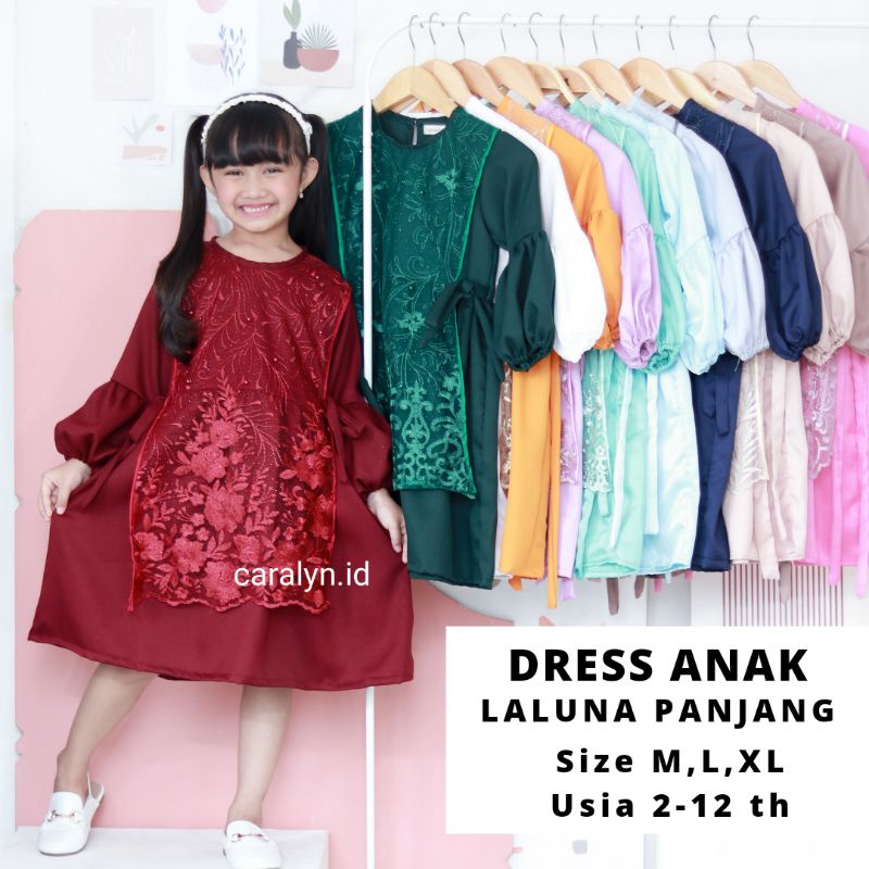 DRESS LALUNA LENGAN PANJANG PREMIUM