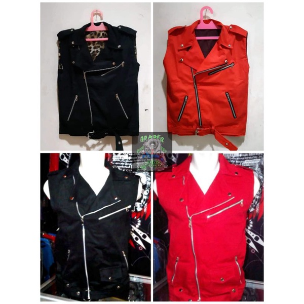 Rompi ramones,rompi dobel kerah,rompi punk,jaket dobel kerah,jaket ramones,jaket punk,jaket pria