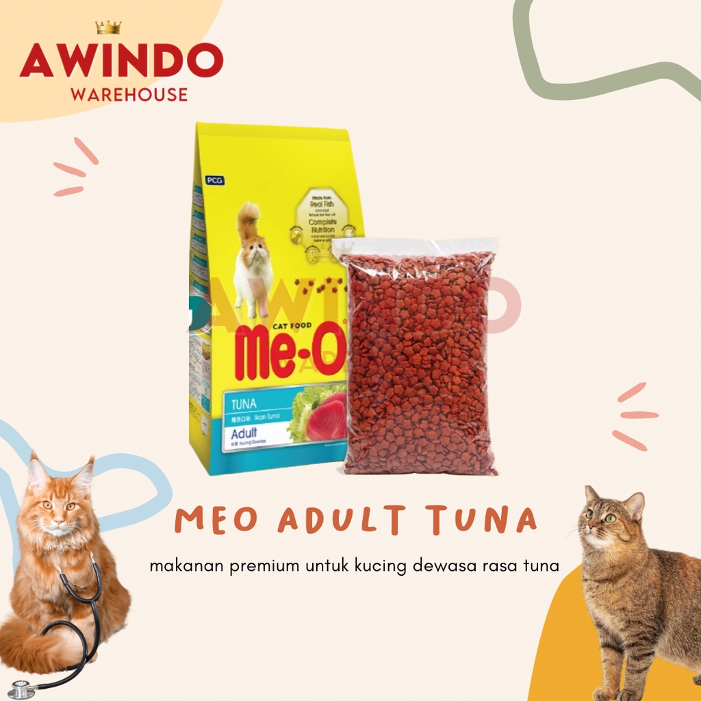 MEO ADULT TUNA - Meo Makanan Pakan Kucing Kering Me-o Adult Tuna Dry Cat Food