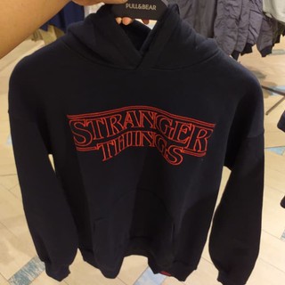 Hoodie Stranger Things Pull Bear Original Hitam Xl Shopee