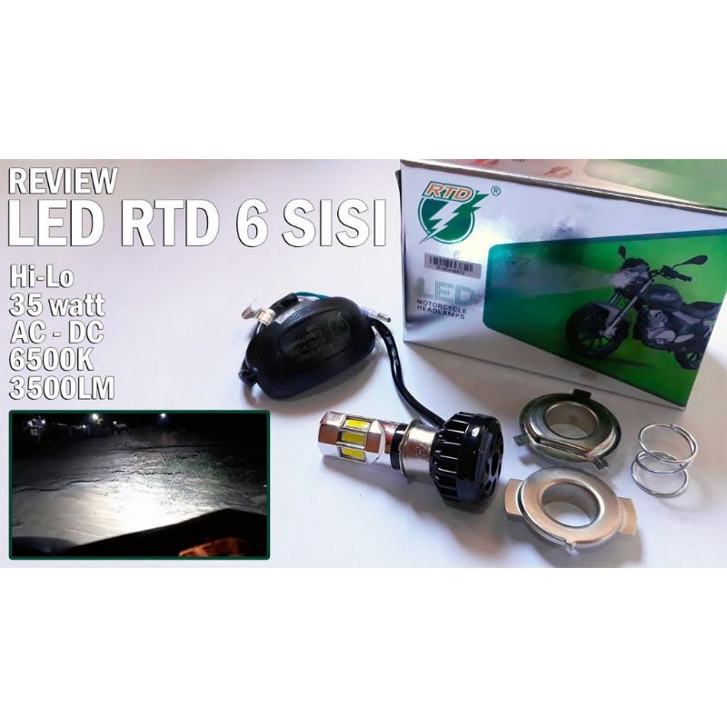 sale lampu led RTD 6sisi original ac dc h6 h4 35w-RTD 3SISI 30W