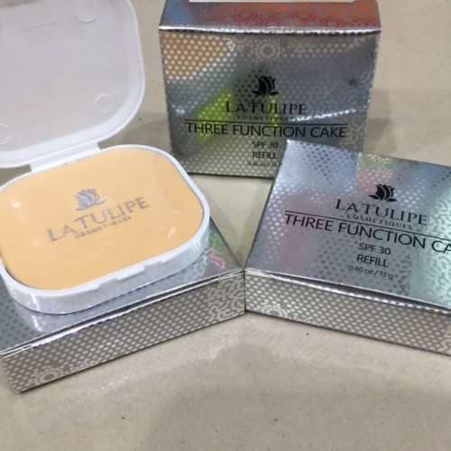 La Tulipe Three Function Cake - Bedak Padat La Tulipe - REFILL - ISI ULANG
