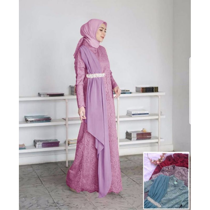 Baju Lebaran 2021 Terbaru Busana Muslim Gamis Murah Gaun Pesta Muslimah Baju Wanita Kondangan jumbo