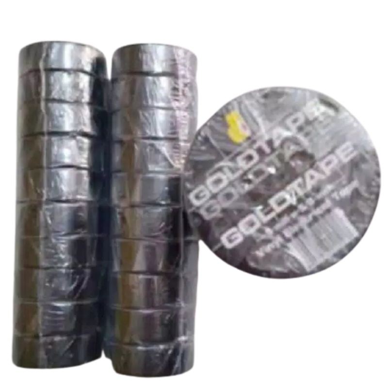 

Gold Tape Isolasi Hitam Listrik Kecil Pack (Isi 10pc)