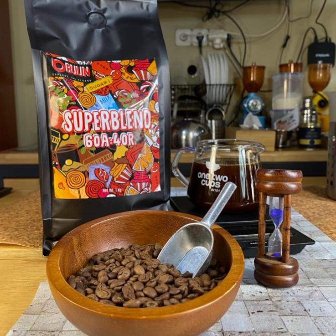 

Kopi Superblend Buun Koeffe - Kopi Biji Blend Arbika Robusta 60:40 1kg