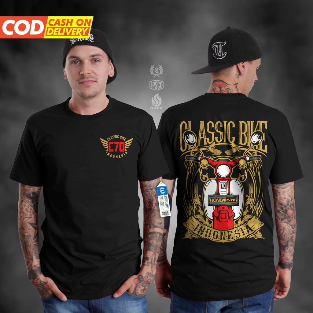 KAOS C70 HONDA CLASSIC  C70 BAJU HONDA C70 MOTOR CLASSIC