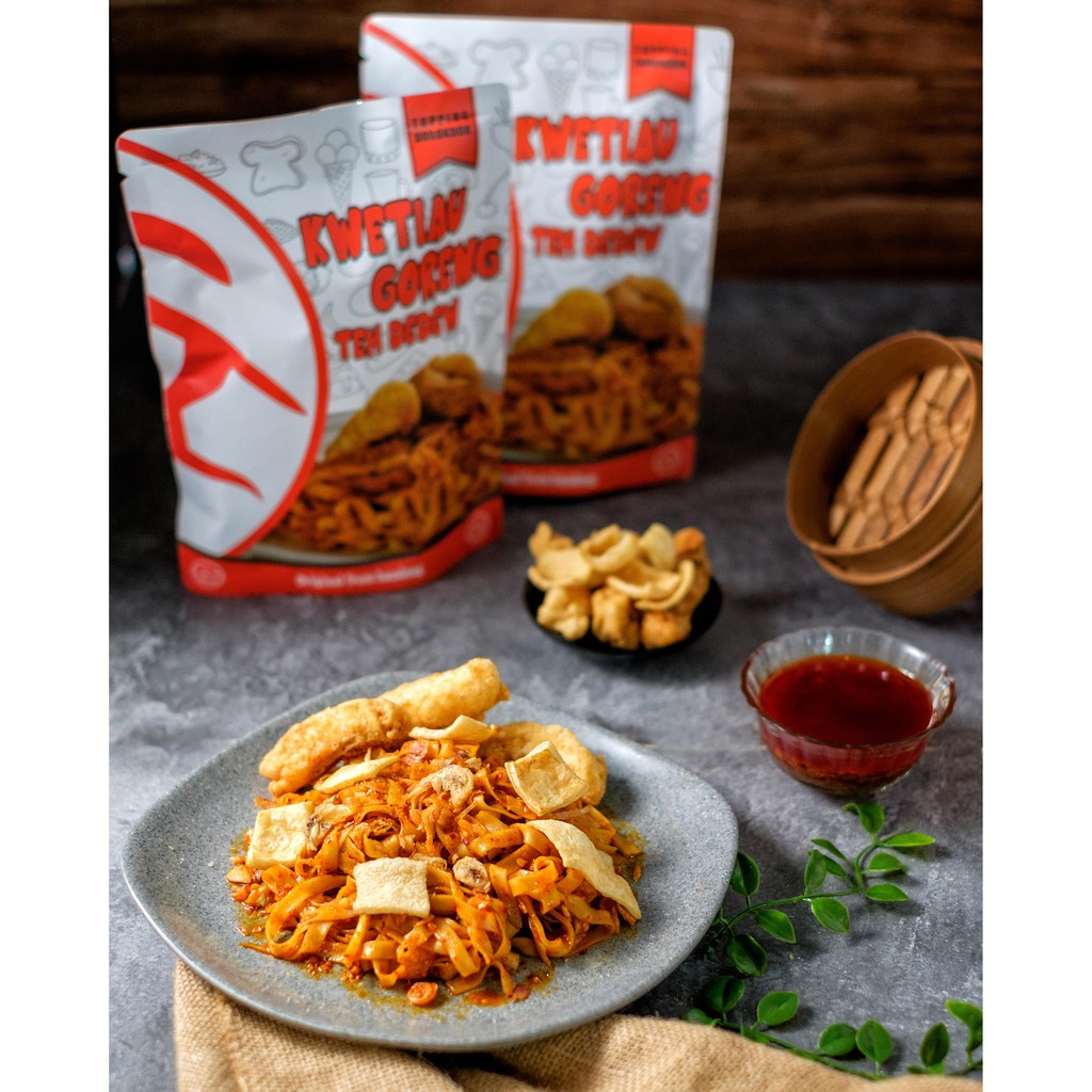 

Kwetiau goreng tehdedew varian sambal geprek