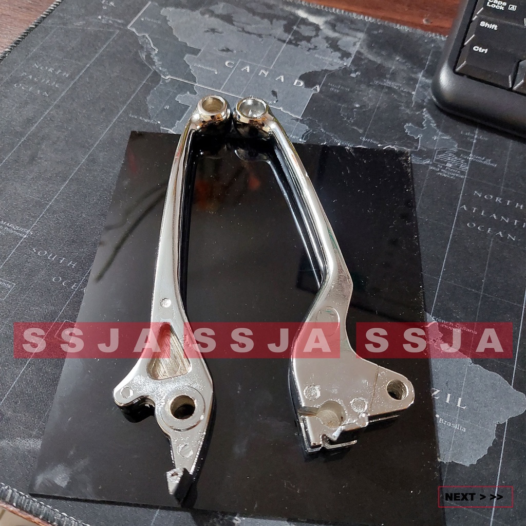 Handle rem honda beat model twotone chrome stelan setelan depan belakang