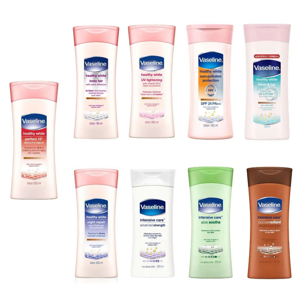 Vaseline Lotion 200ml / 190ml All Variant