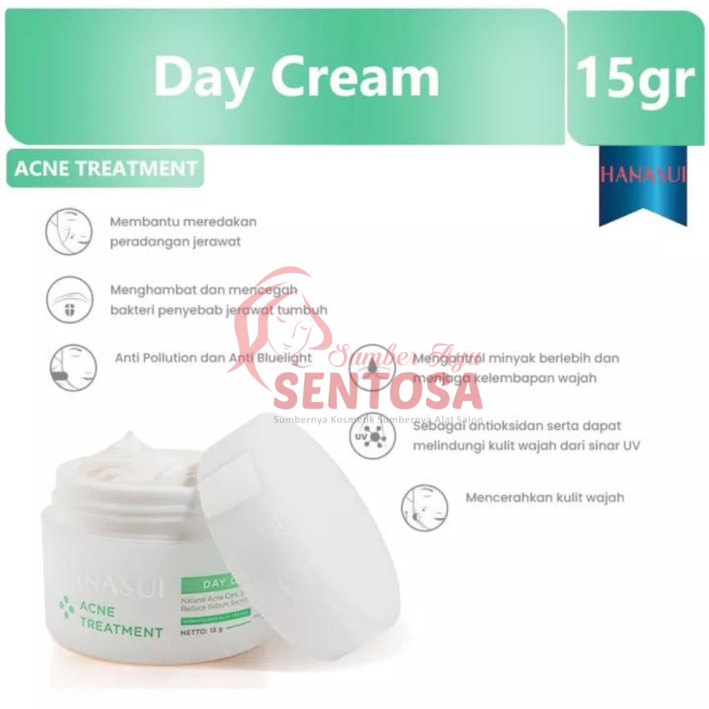 HANASUI ACNE TREATMENT DAY CREAM 15GR