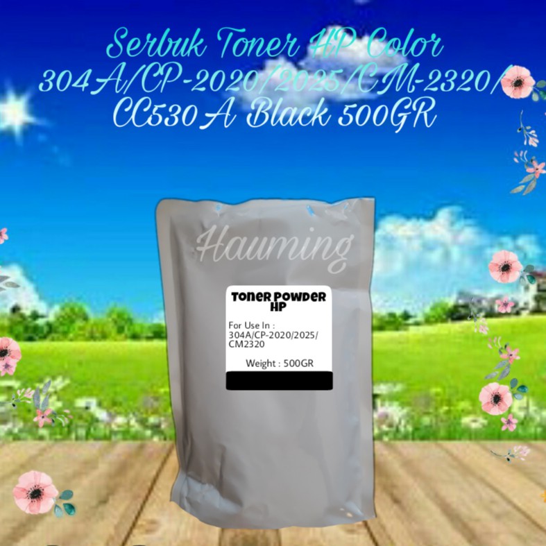 Serbuk Toner HP 304A CP2020 CP2025 CP2025dn CP2025n CP2025x CM2320 CC530A Black 500gr