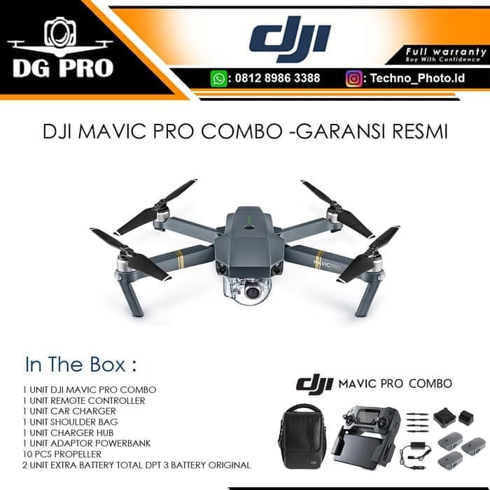 DJI MAVIC PRO COMBO -GARANSI RESMI - DRONE DJI MAVIC FLY MORE COMBO