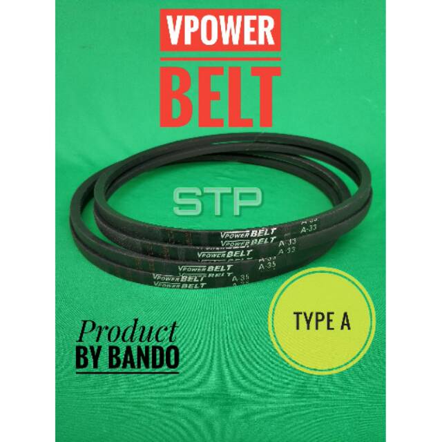 Jual Fan Belt Atau Vbelt Atau Tali Kipas Tipe A Merek Vpower Shopee