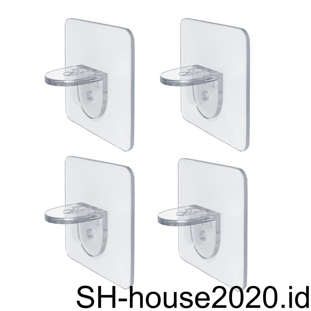 (house2020) 4pcs / Set Pasak Penyangga Rak Tanpa Bor