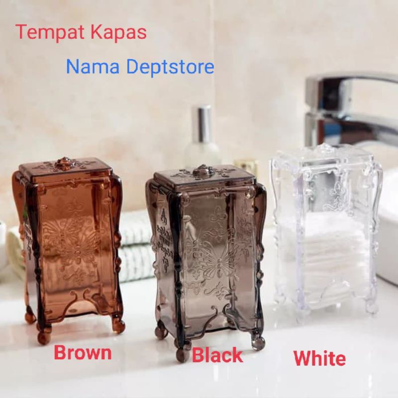 Nama Deptstore - Tempat Kapas Wajah Kosmetik Makeup Tempat Penyimpanan Kapas Wajah