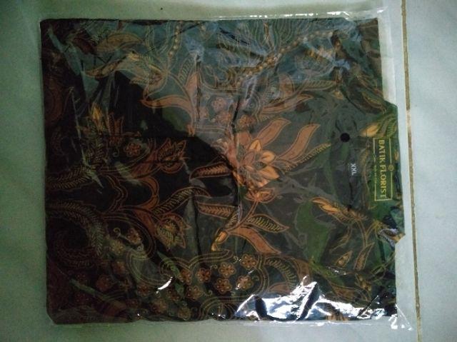 Peksi Semulur Sogan Kemeja Batik Pria Katun Primisima Full Furing