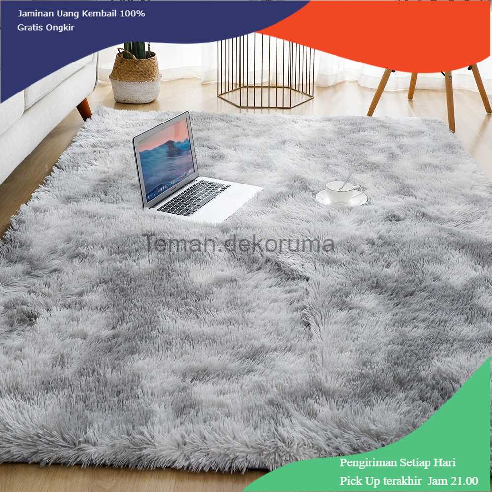 TD-DA1 Dresshomee Karpet Bulu Fluffy Floor Carpet Rug 160 x 200 CM - DE2001